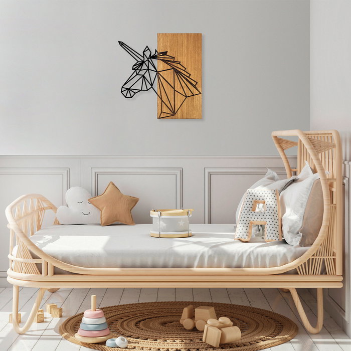 Wallity MA-292 Accesorio de Pared de Madera y Metal Nogal y Negro Wallity MA-292 Accesorio de Pared de Madera y Metal Nogal y Negro